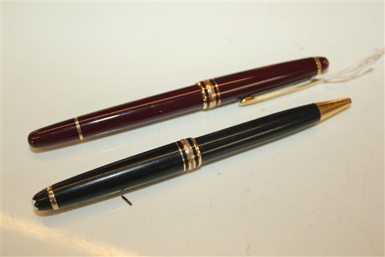 Two Mont Blanc pens